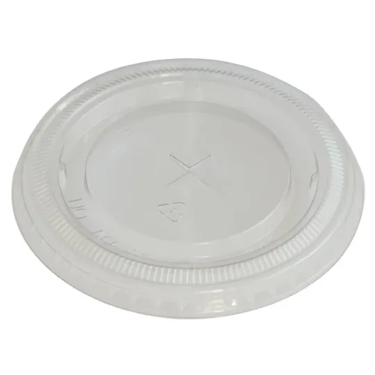 eGreen RPET Flat Lid with Straw Hole 93mm (1000 Pack)