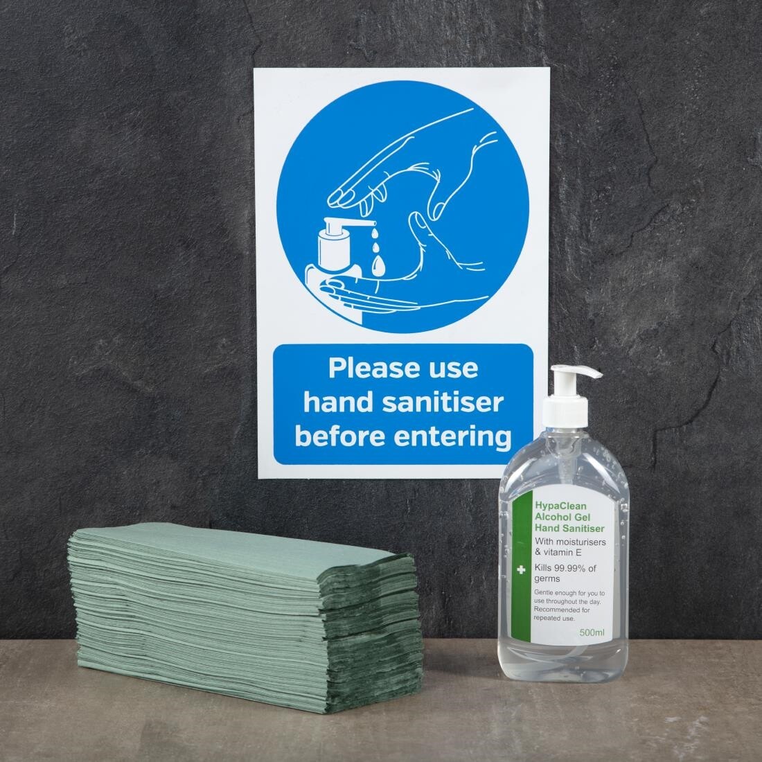 Jantex Z Fold Green Hand Towels 1Ply