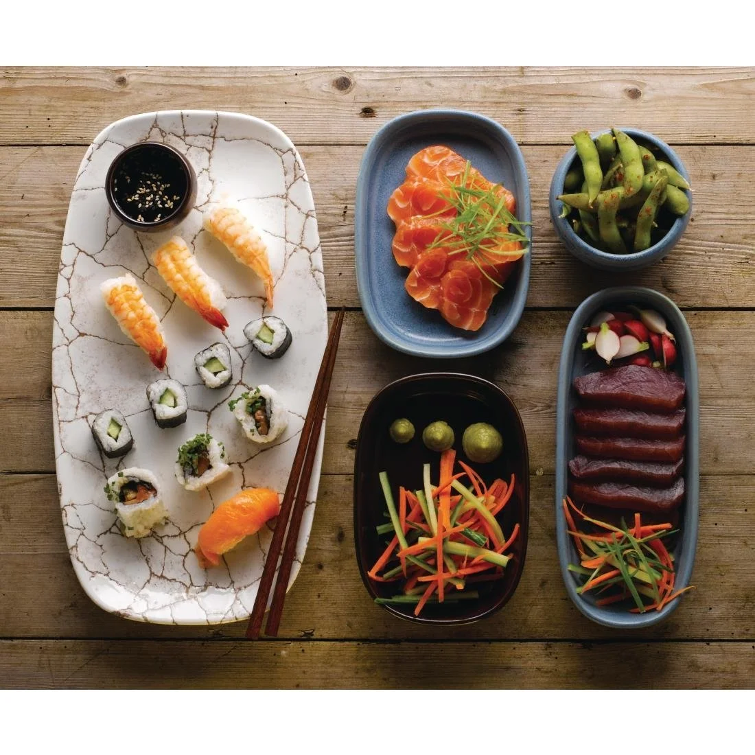 Churchill Emerge Oslo Blue Dishes 120x90mm (6 Pack) - Image 6