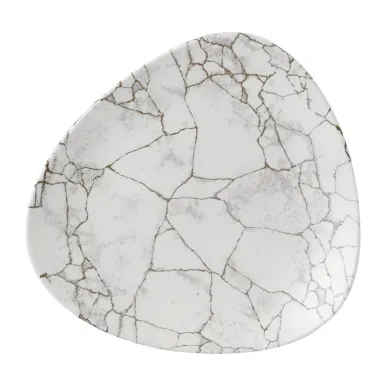 Churchill Studio Prints Kintsugi Agate Grey Lotus Plates 254mm (12 Pack)