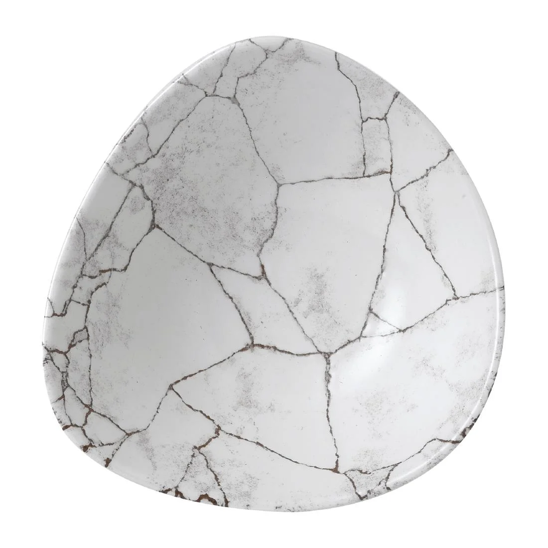 Churchill Studio Prints Kintsugi Agate Grey Lotus Bowls 177mm (12 Pack) - Image 1