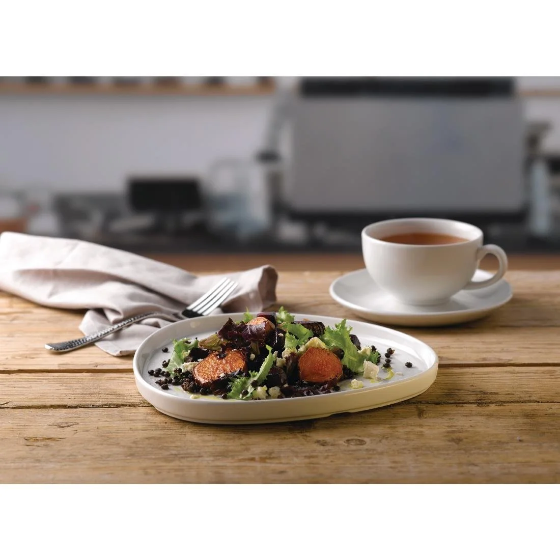 Churchill White Triangle Walled Chef Plates 200mm (6 Pack) - Image 5