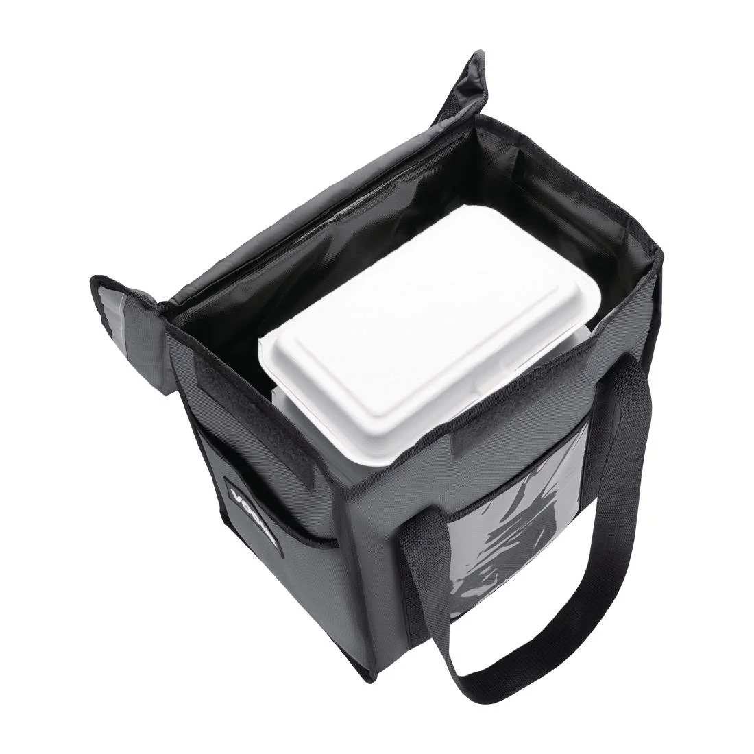 Vogue Insulated Top Loading Delivery Bag Grey 330x230x330mm - Image 5
