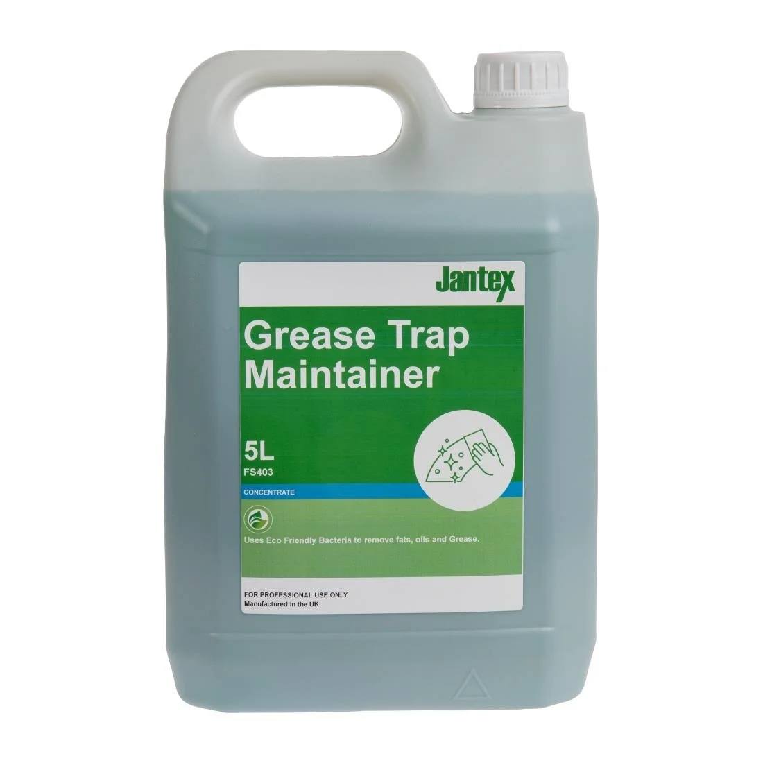 Jantex Green Grease Trap Maintainer Concentrate 5Ltr - Image 1