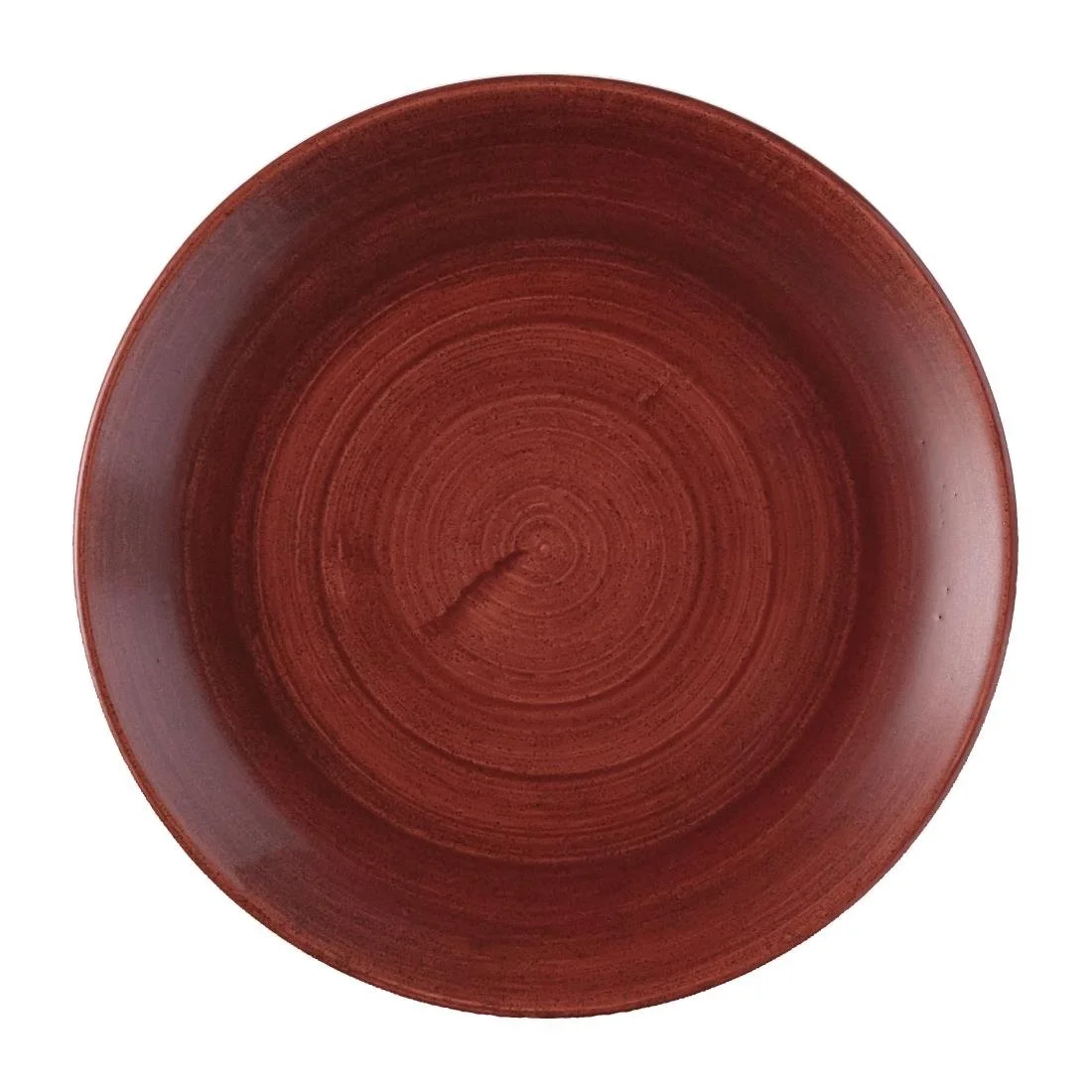 Churchill Stonecast Patina Red Rust Evolve Coupe Plates 219mm (12 Pack) - Image 1