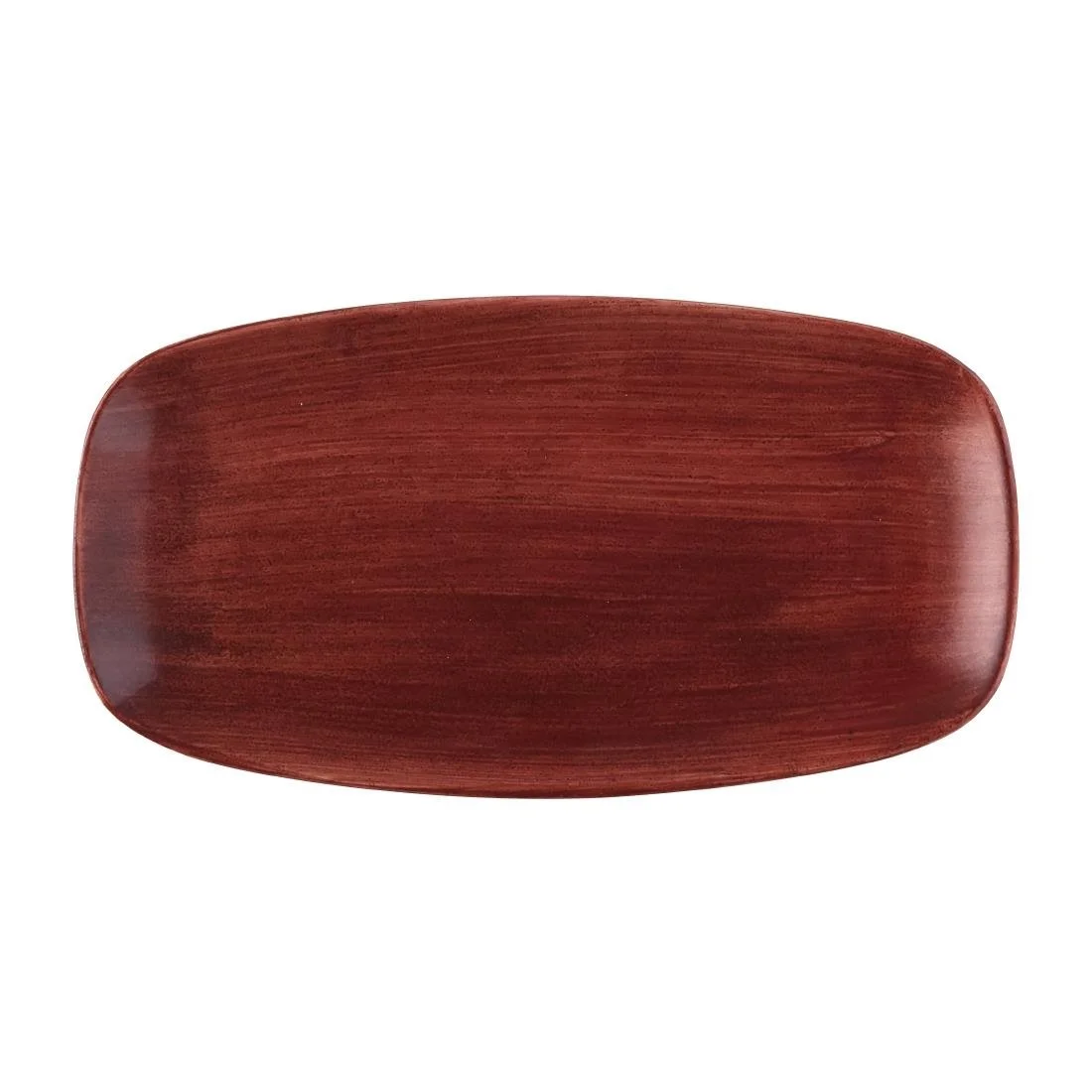 Churchill Stonecast Patina Chefs Oblong Plate Red Rust 348x189mm (6 Pack)