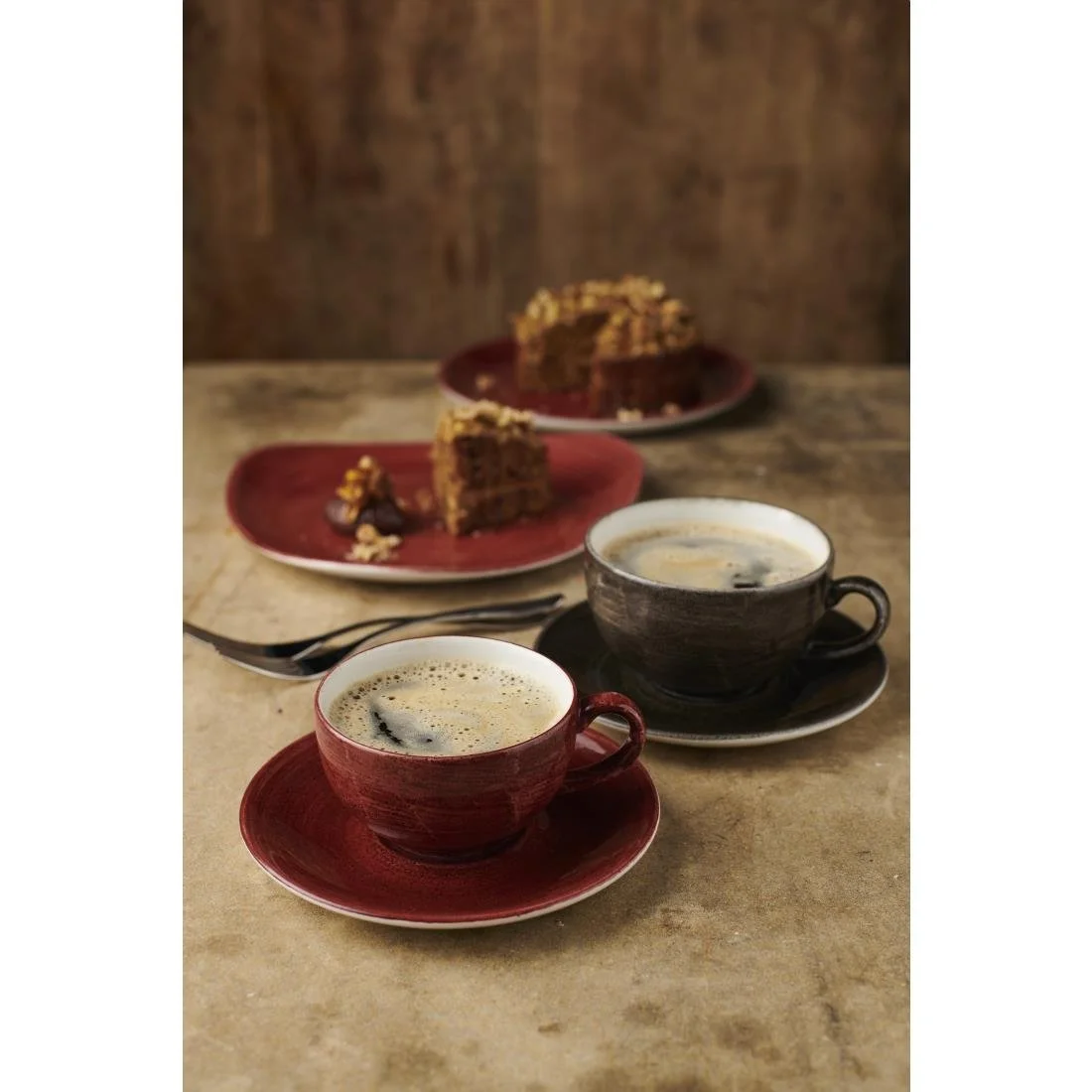 Churchill Stonecast Patina Cappuccino Cup Red Rust 227ml (12 Pack) - Image 3