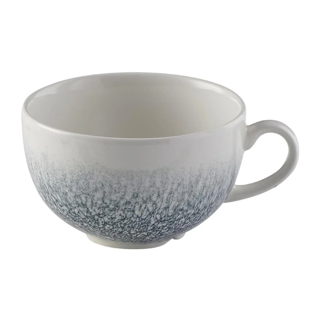 Churchill Raku Duo Cappuccino Cups Topaz Blue 340ml (12 Pack) - Image 1