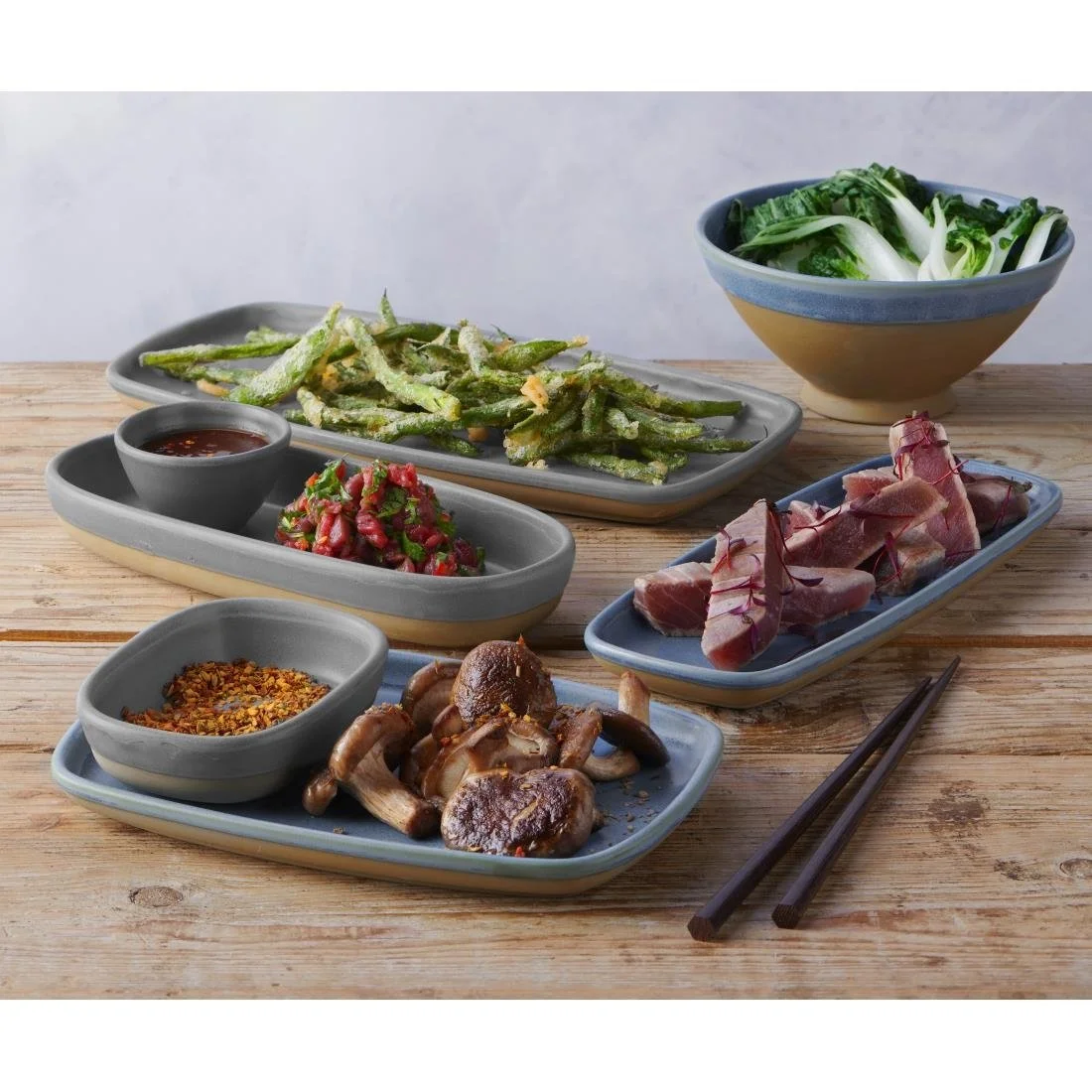 Churchill Emerge Oslo Blue Footed Bowls 200mm (6 Pack) - Image 2