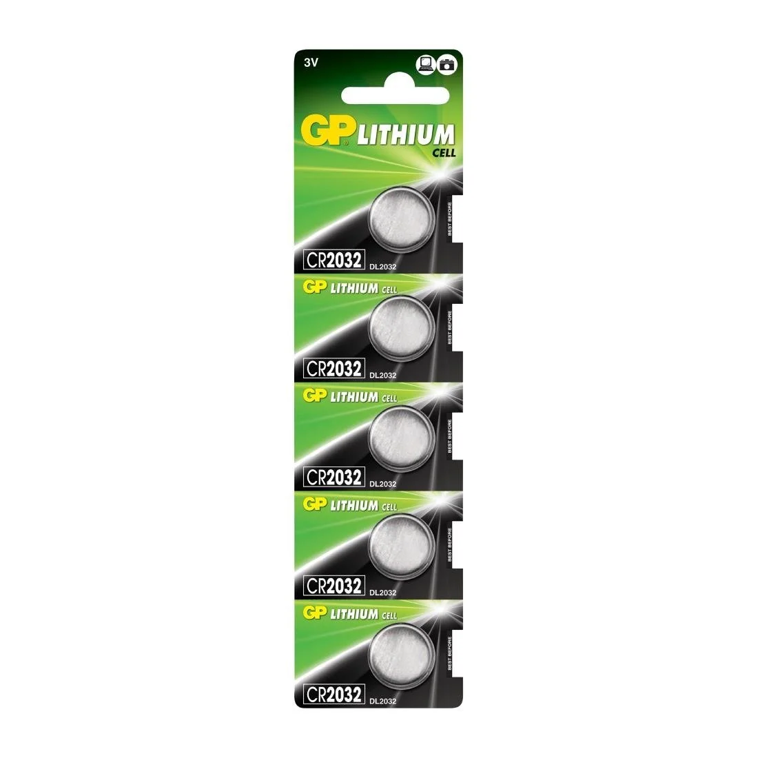 GP Button Battery CR2032 (5 Pack)
