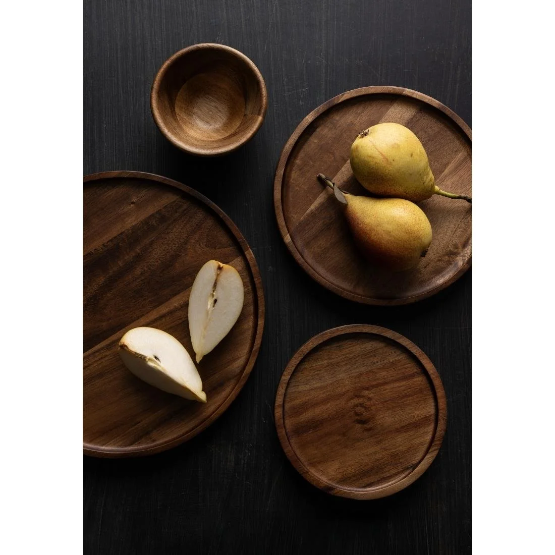 Olympia Acacia Round Plate 150mm - Image 3