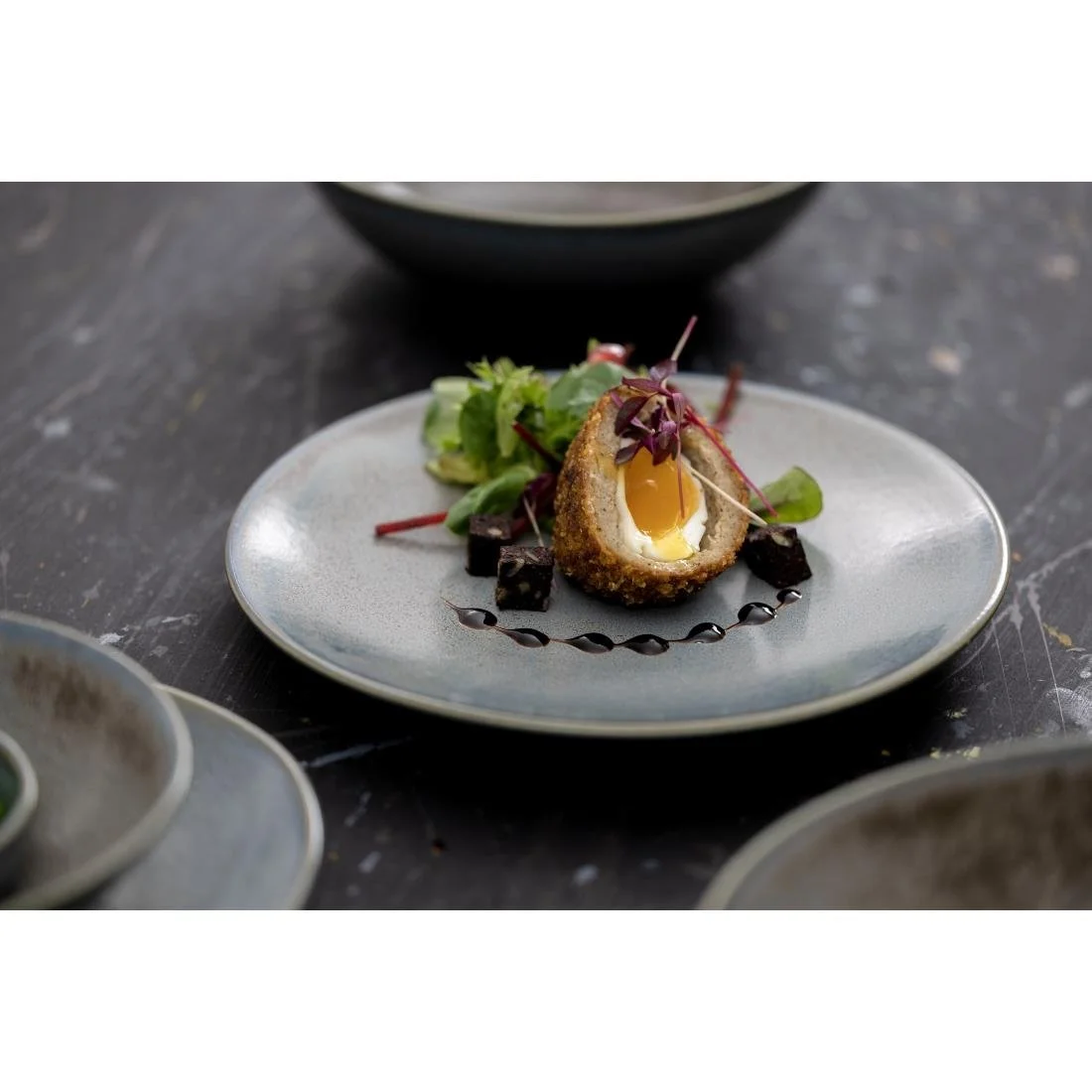 Olympia Ember Coupe Plates Blue 275mm (4 Pack) - Image 7