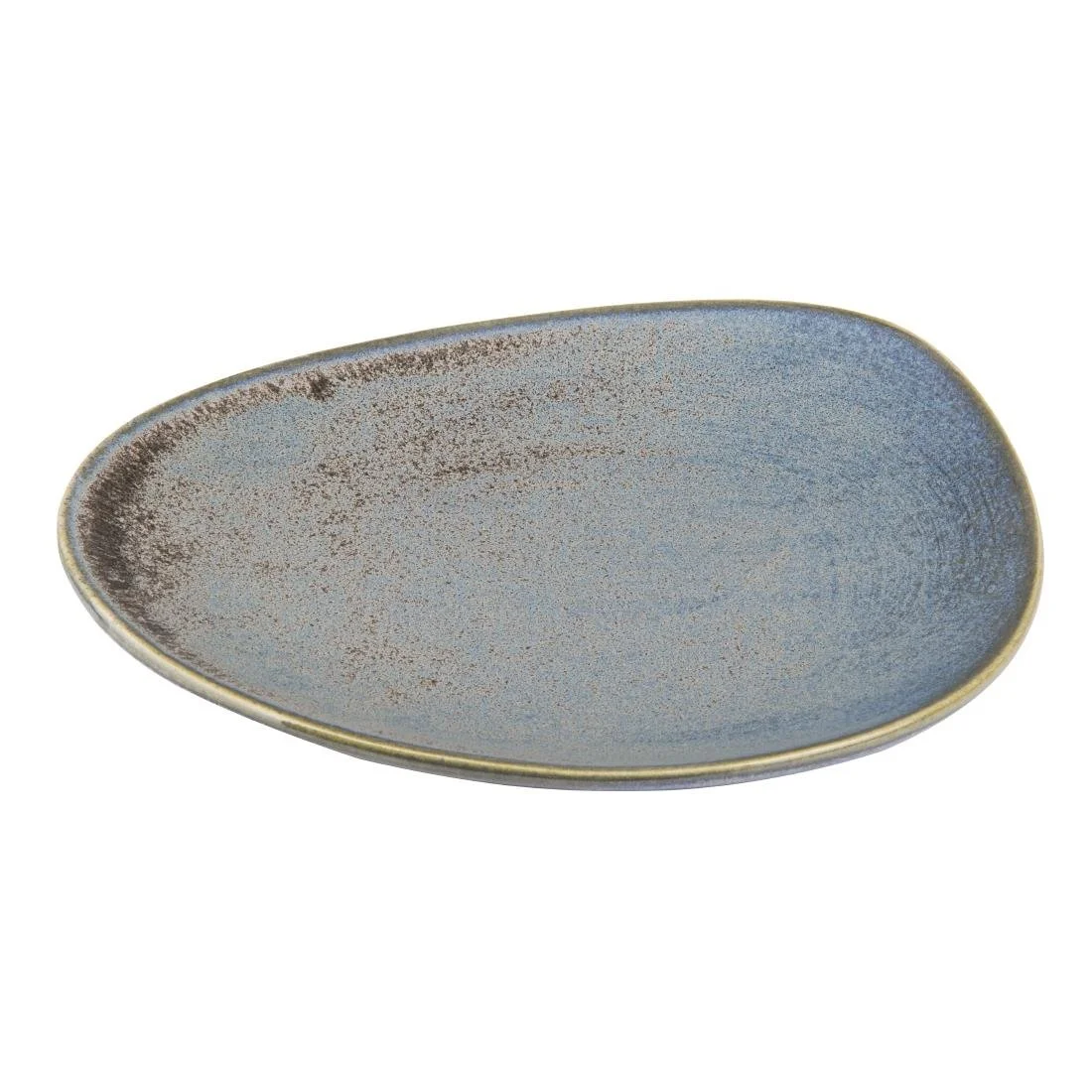 Olympia Ember Triangle Plates Blue 190mm (6 Pack) - Image 1
