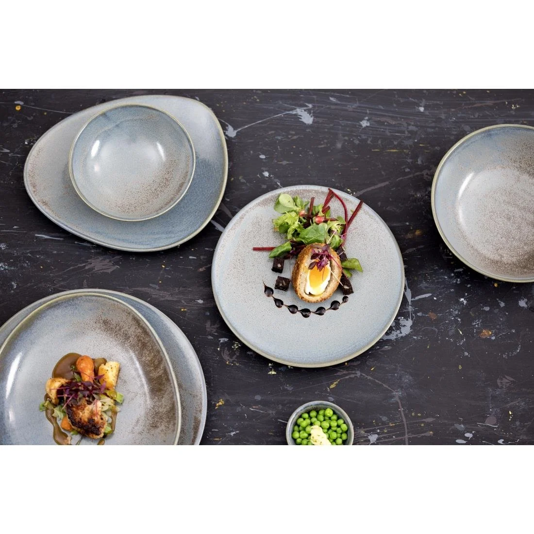 Olympia Ember Triangle Plates Blue 190mm (6 Pack) - Image 11