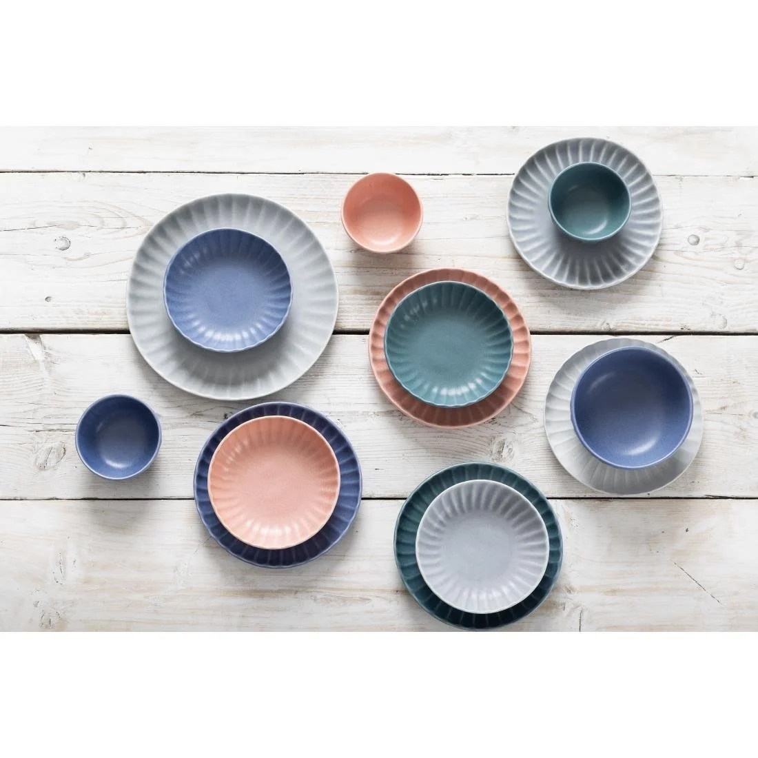 Olympia Corallite Plates Concrete Grey 205mm (6 Pack) - Image 13