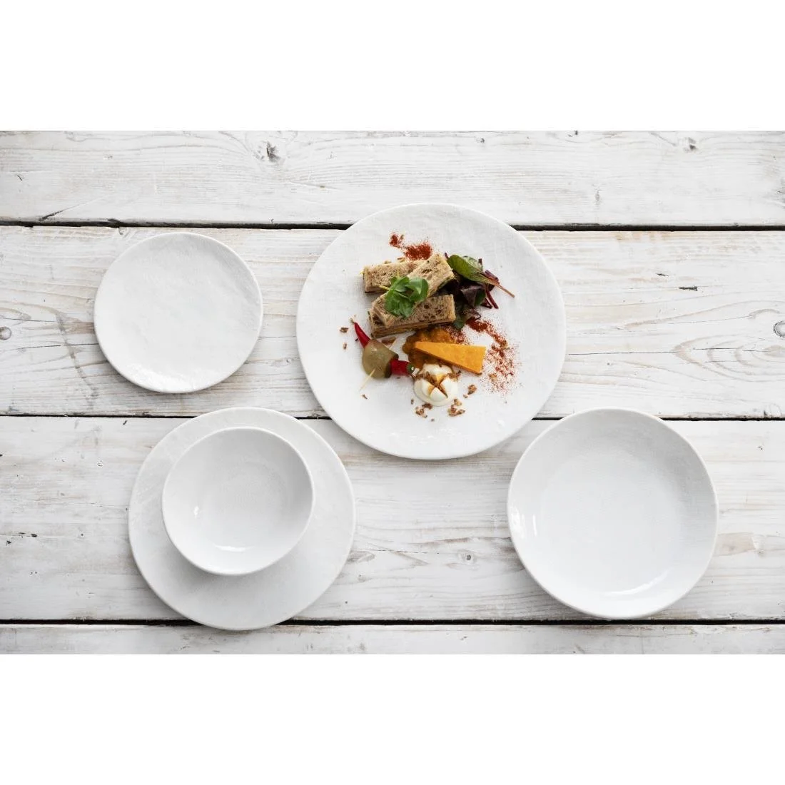 Olympia Denim Coupe Plates White 180mm (6 Pack) - Image 2