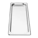 Vogue Stainless Steel Gastronorm 2/4 Tray 20mm - Image 3