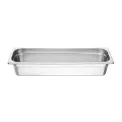 Vogue Stainless Steel Gastronorm 2/4 Tray 100mm - Image 1