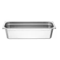 Vogue Stainless Steel Gastronorm 2/4 Tray 150mm - Image 1