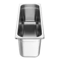 Vogue Stainless Steel Gastronorm 2/4 Tray 150mm - Image 3