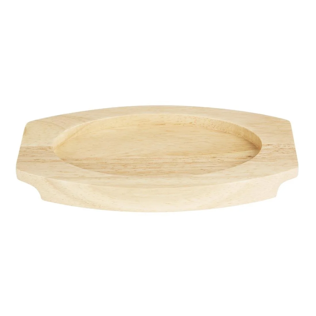 Olympia Cast Iron Oval Eared Dish Hevea Board 210x120mm - Image 2