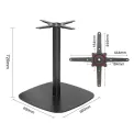 Bolero Black Cast Iron Table Base 720x600mm - Image 5
