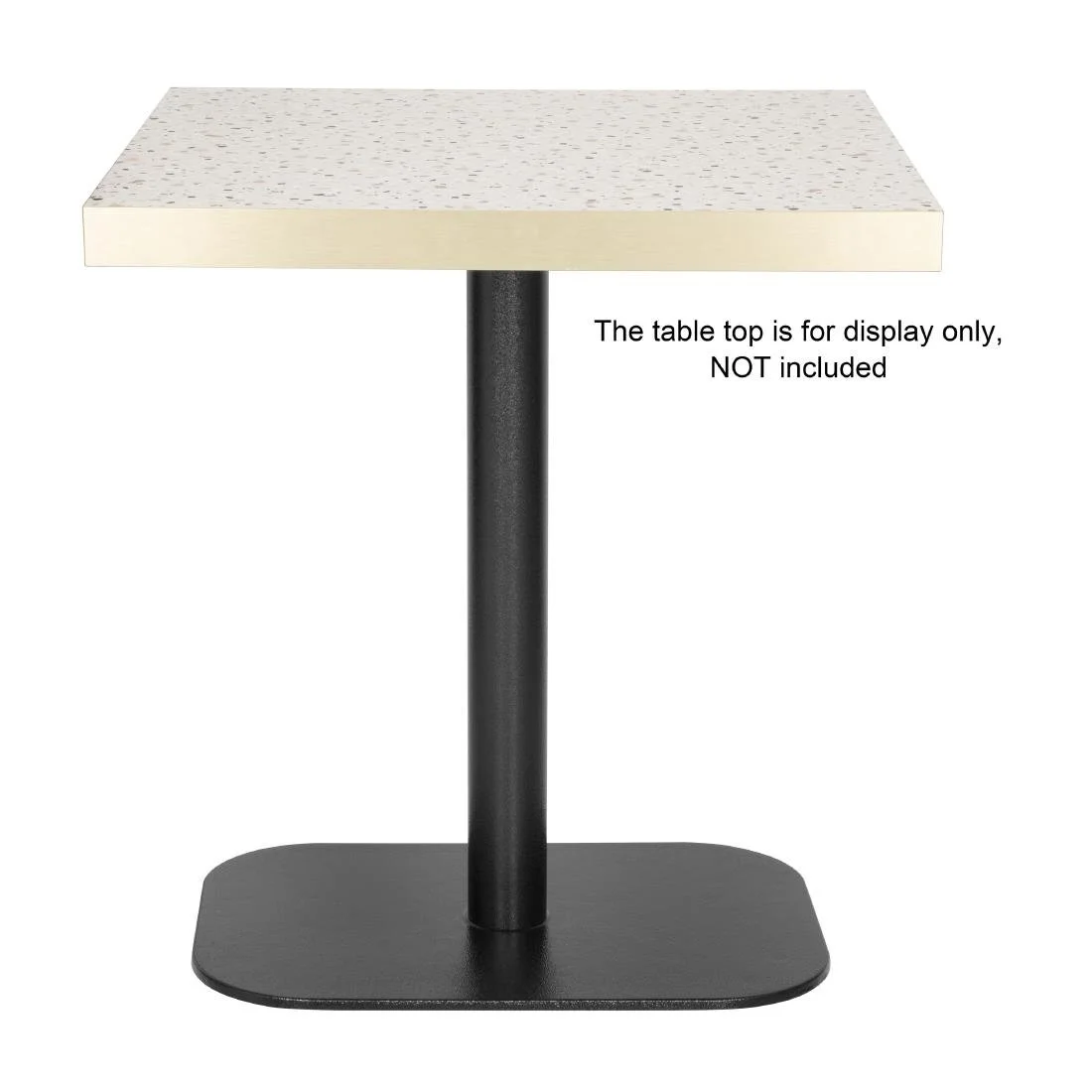 Bolero Black Cast Iron Table Base 720x420x600mm - Image 3