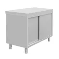 Vogue Standing Floor Cupboard Stainless Steel 900x1200x600mm - Image 3