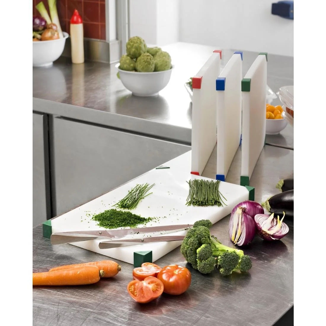 Araven Cutting Board 404x304x24mm Blue - Image 3