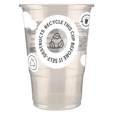 eGreen Printed 2-in-1 Flexy Half-pint Glasses CE Marked (1000 Pack)