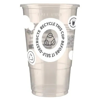 eGreen Printed 2-in-1 Flexy Half-pint Glasses CE Marked to Line (1000 Pack)
