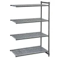 Cambro Camshelving Basics Plus Add-On Unit 4 Tier With Vented Shelves 1630H x 540D mm - Image 1