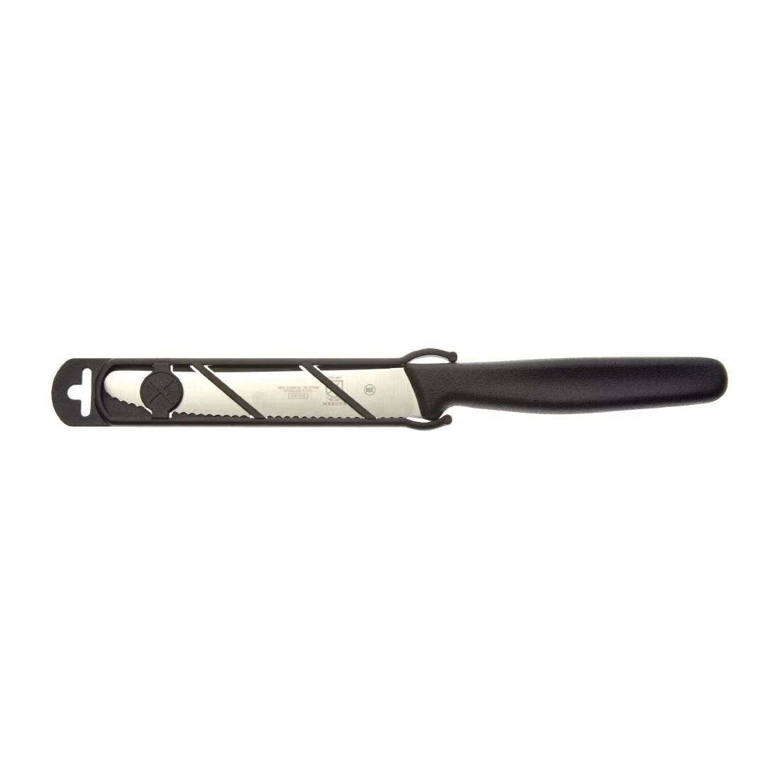 Mercer Culinary Rounded Tip Utility Knife Black 10.9cm - Image 3