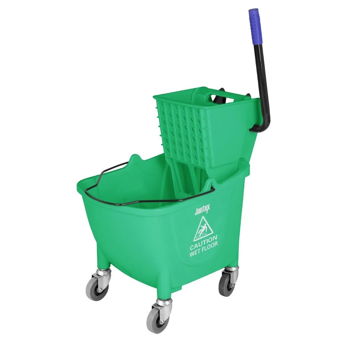 Jantex 25Ltr Mop Bucket with Foot Pedal Release Green - Image 1
