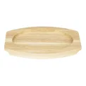 Olympia Cast Iron Oval Eared Dish Hevea Board 260x165mm - Image 2