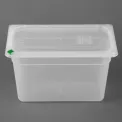 Hygiplas Click PP GN Container 1/3 with Lid & 7 Colour Clips 200mm 6.9Ltr (4 Pack) - Image 3