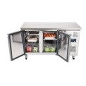 Polar 2 Door Counter Fridge 228Ltr