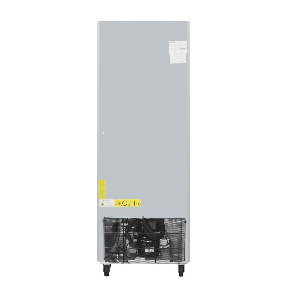 Polar Single Door Slimline Fridge Stainless Steel 440Ltr