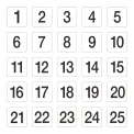 Plastic Table Number Inserts - Image 1