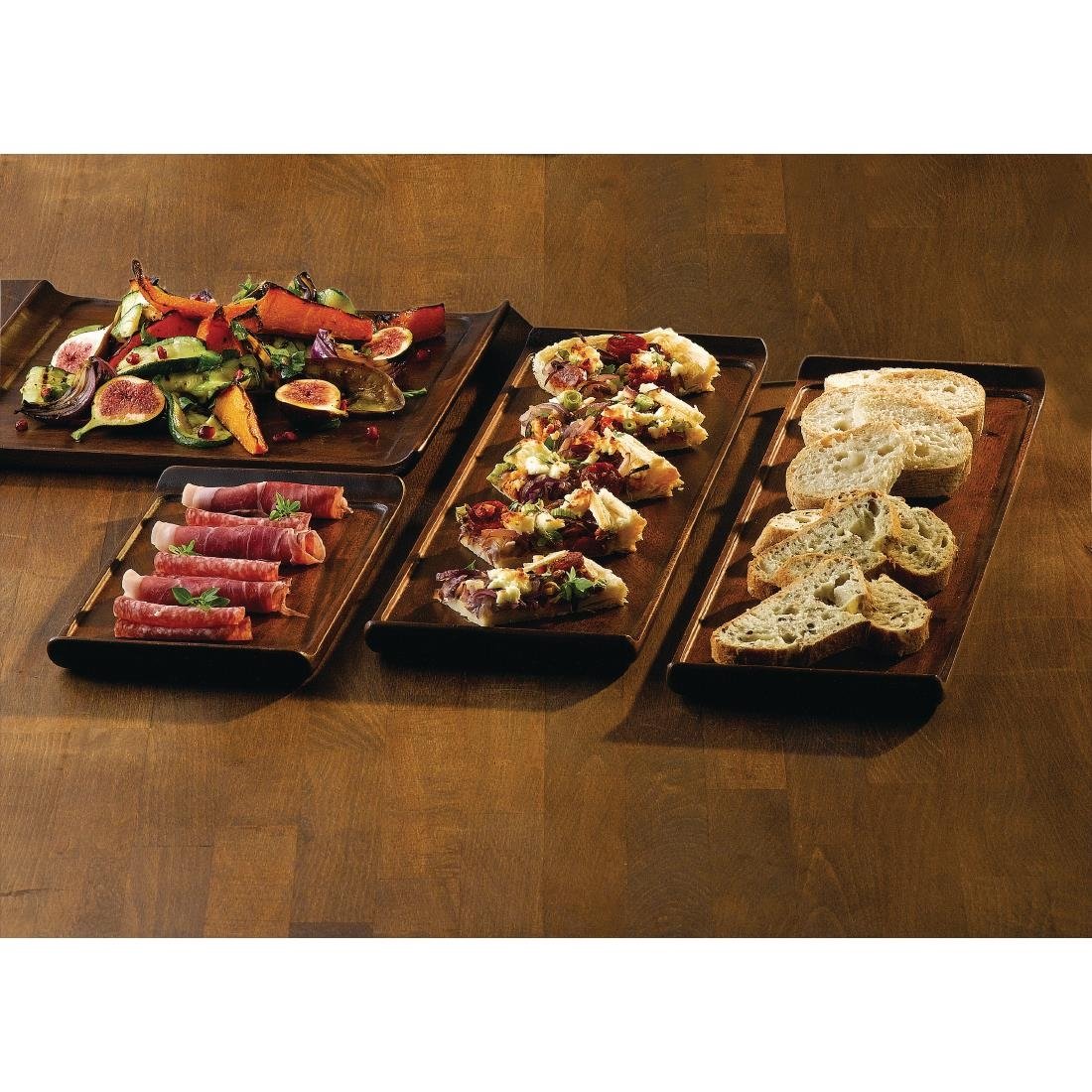 Churchill Alchemy Wooden Solid Wood Tray 560 x 200mm