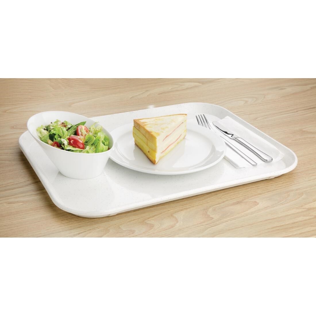 Kristallon Fibreglass Tray Light Grannite 14 x 18 in