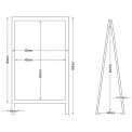 Olympia Pavement Board 850 x 500mm Wood Framed