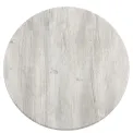 Werzalit Pre-drilled Round Table Top Ponderosa White 600mm - Image 1