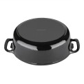 Vogue Black Oval Casserole Dish 6Ltr