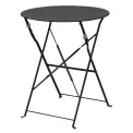 Bolero Black Pavement Style Steel Table 595mm - Image 1