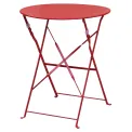 Bolero Red Pavement Style Steel Table 595mm - Image 1