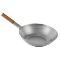 London Wok Flat Bottom Wok 330mm - Image 1