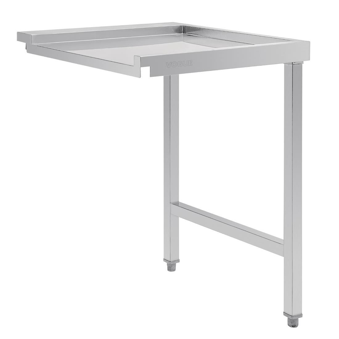 Vogue Pass Through Dishwash Table Left 600mm
