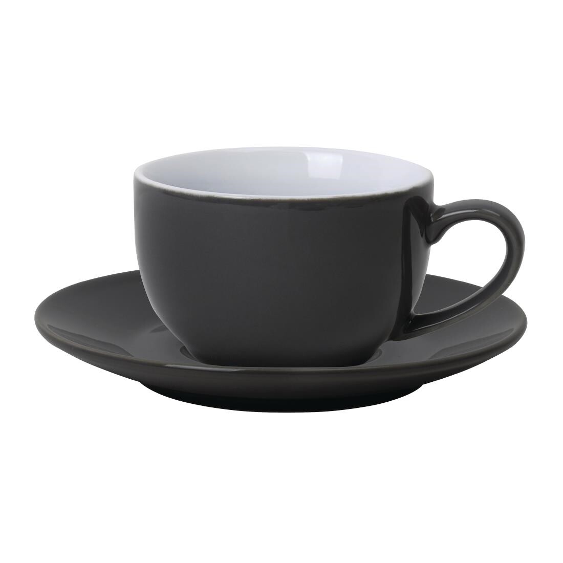 Olympia Cafe Saucers Charcoal 158mm