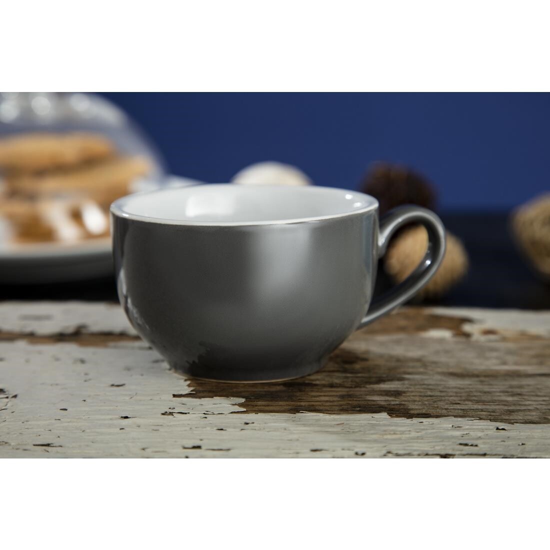 Olympia Cafe Coffee Cups Charcoal 228ml
